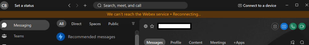 WebEx service connection error.png