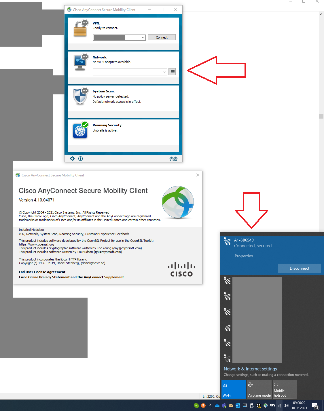 AnyConnect claims No Wi-Fi adapters available. - Cisco Community