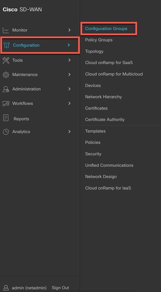 DayN Configuration Group Changes