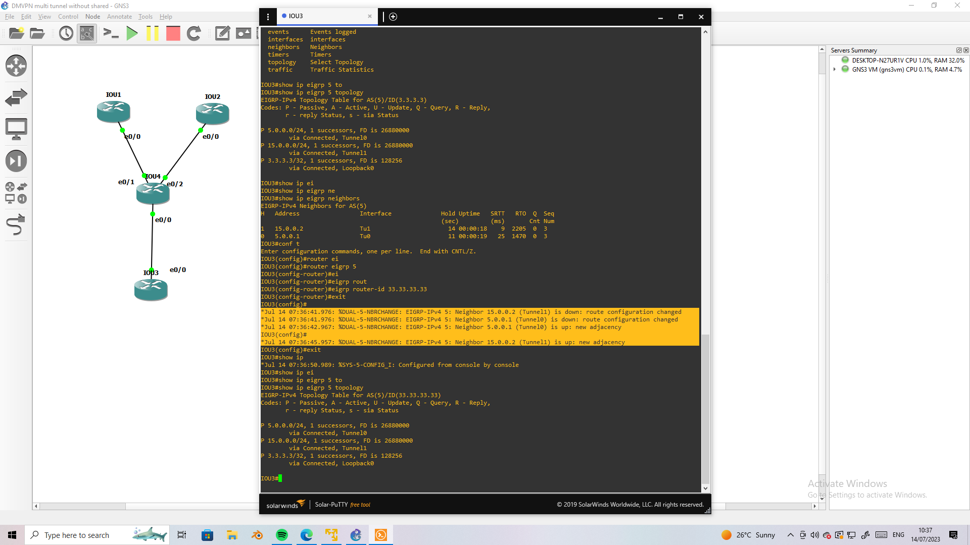 Solved: Consequence of changing EIGRP router-ID? - Cisco Community