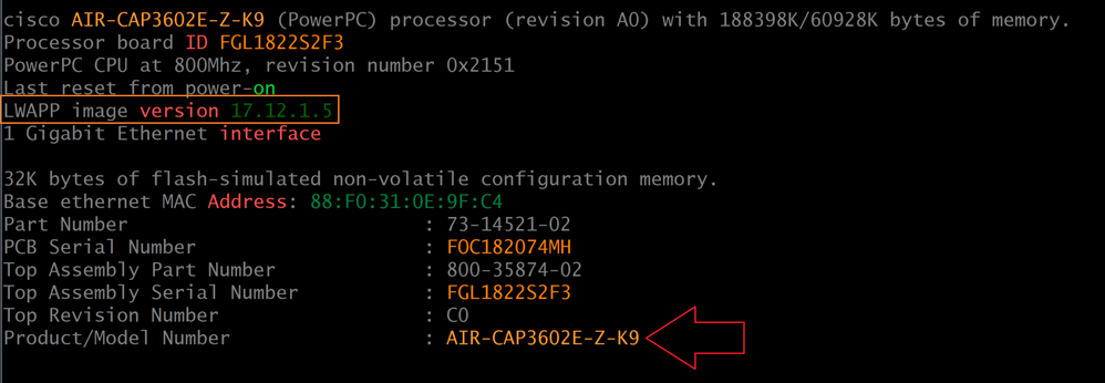 APx600 with CAPWAP 17.12.1