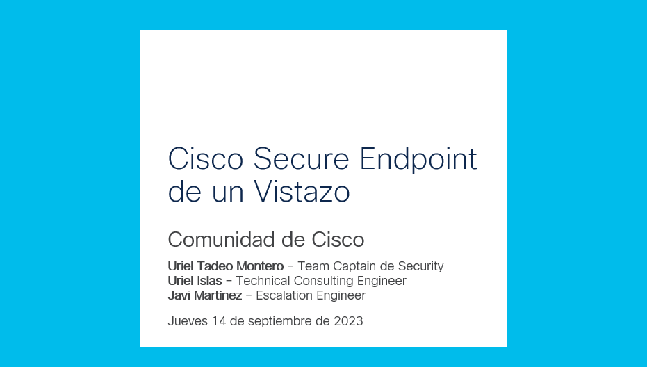 Video - Cisco Secure Endpoint de un Vistazo