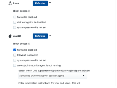 More Duo Desktop settings