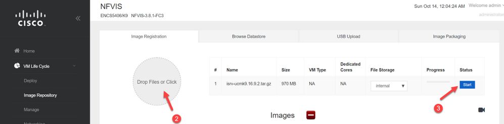 Upload SDWAN XE image into Image repository