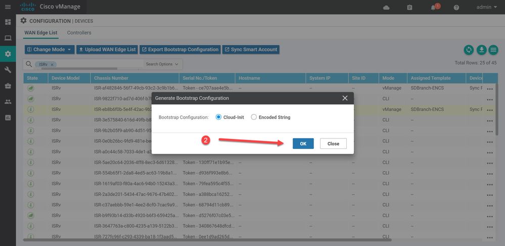 Select and Generate Bootstrap config in Default format