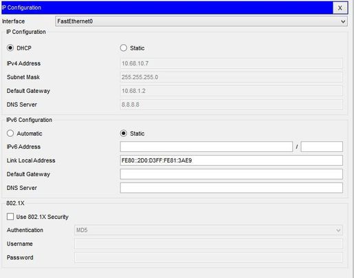 Client Laptop get lease IP from DHCP Server