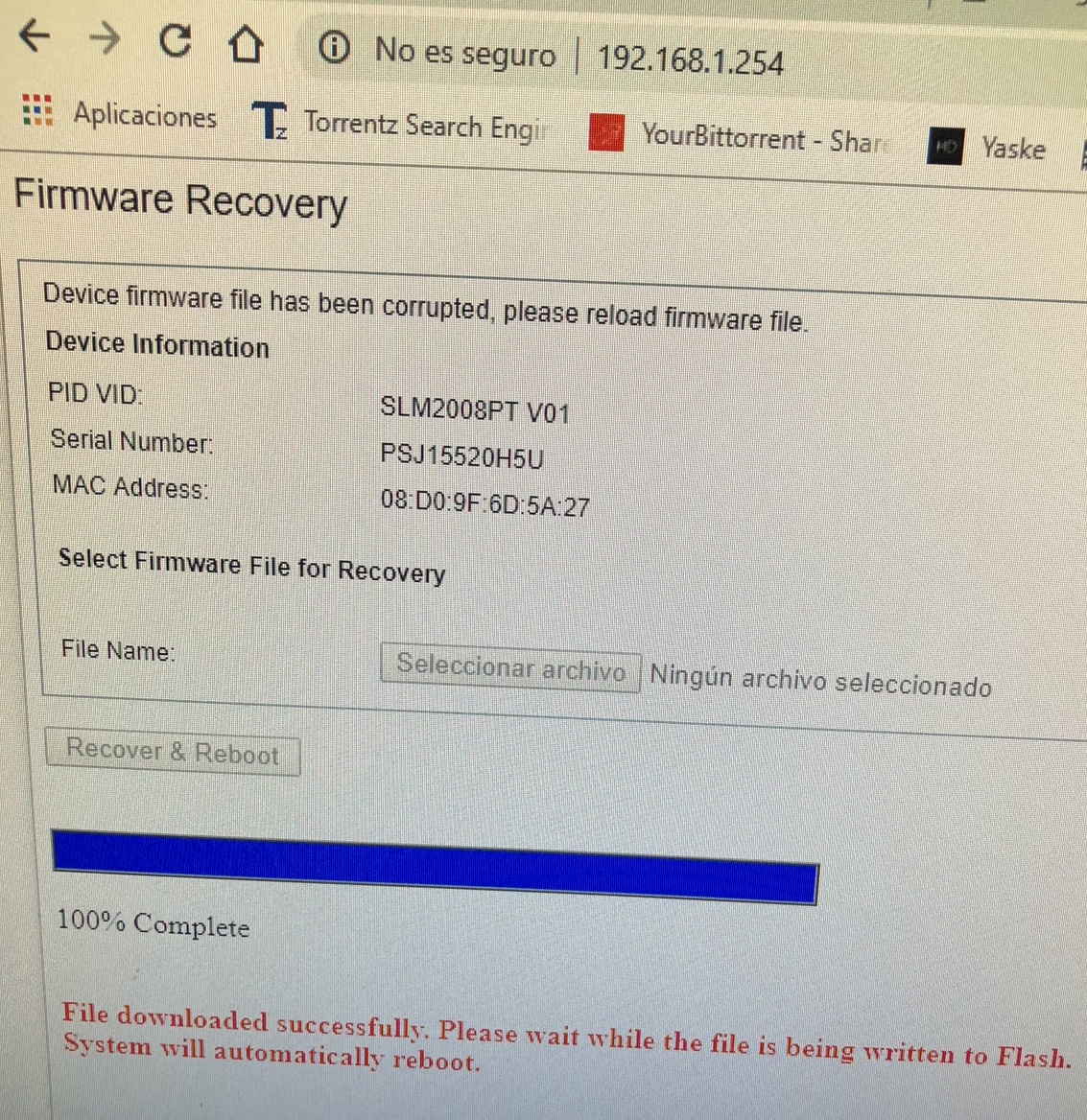 SG20026P flashing green status no access no reset Cisco Community