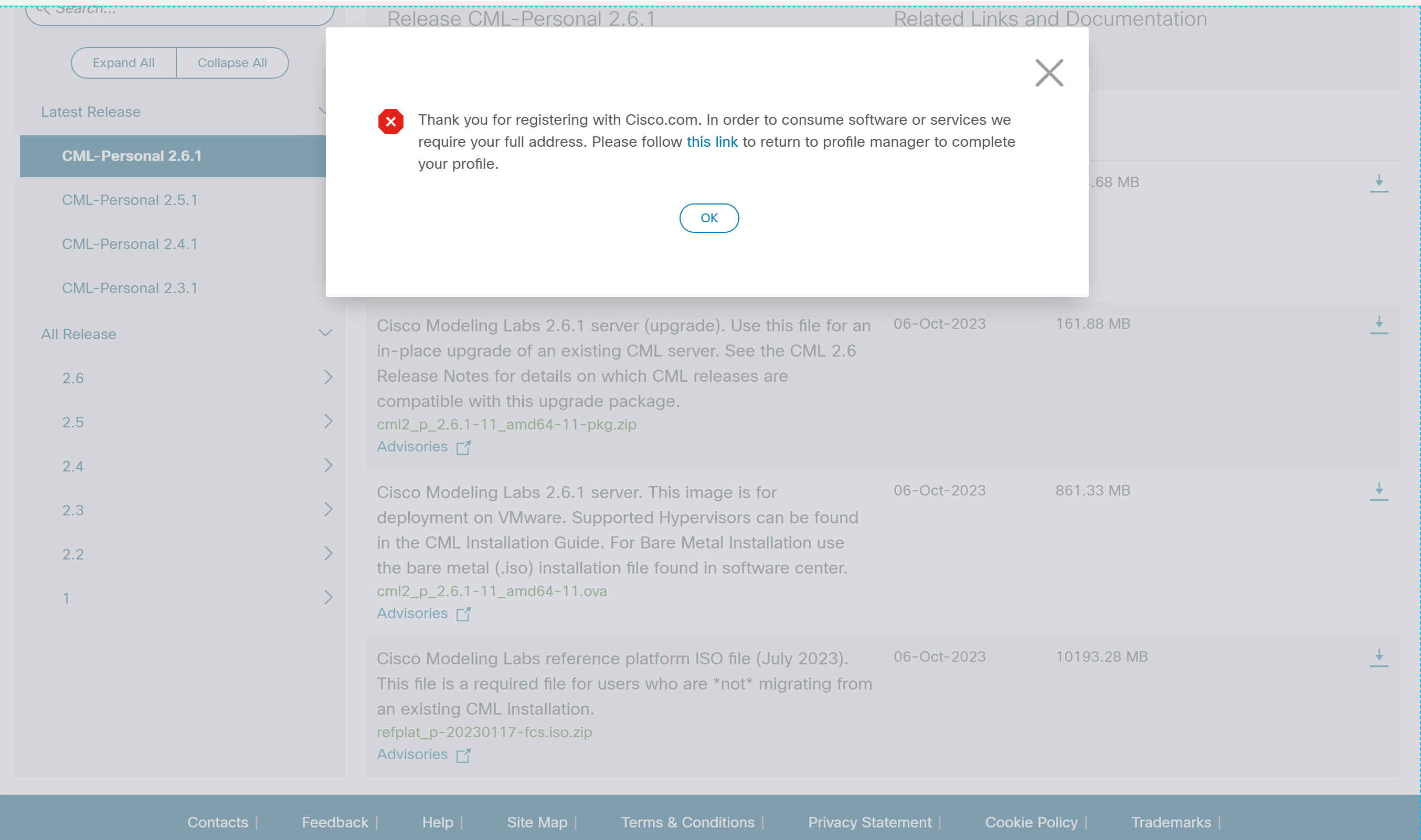 Can t download cisco modeling labs cisco community