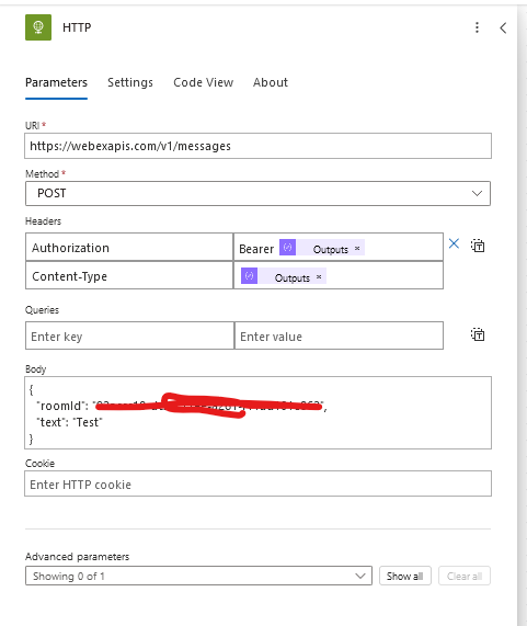 Solved: Re: MS365 Power Automate HTTP Request To Webex Bot - Cisco ...