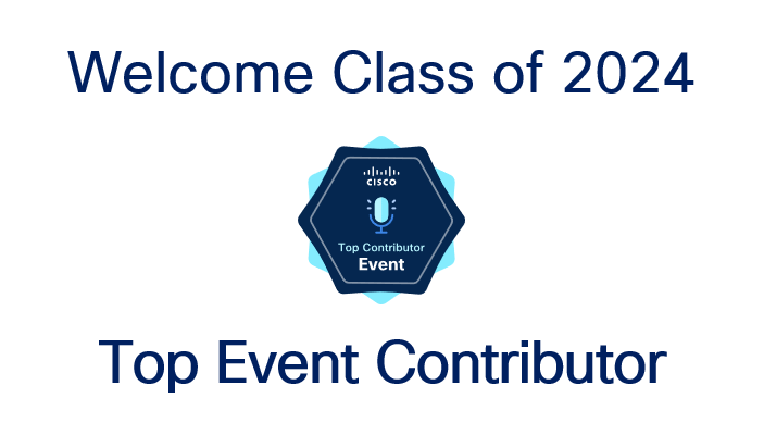 Congratulations to the Event Top Contributors Class of 2024!