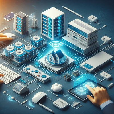 create an image of a datacenter hosting routers, switches and wlc connected to a remote offic.png