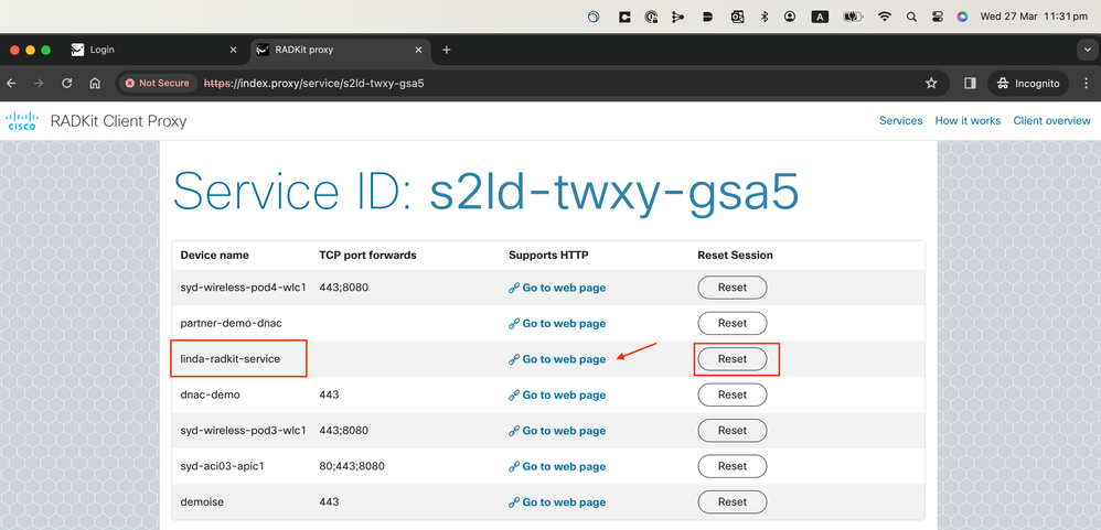 http index proxy page