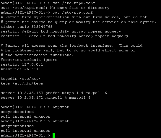 Ntp Is Not Sync Cisco Community