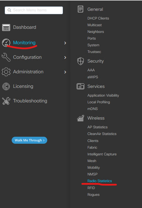 9800 の GUI より検知されている干渉信号を確認する方法 - Cisco