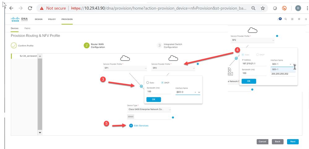 Provision Router WAN Address