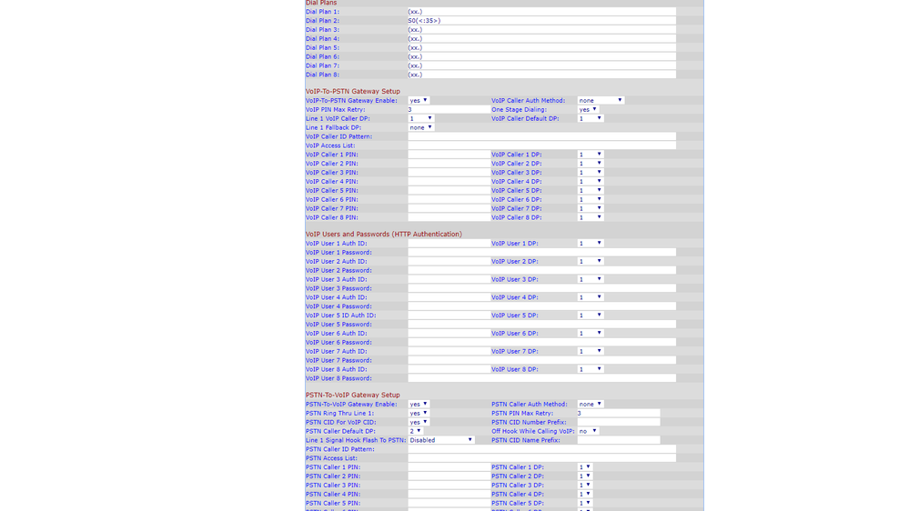 Pstn tab setting 2