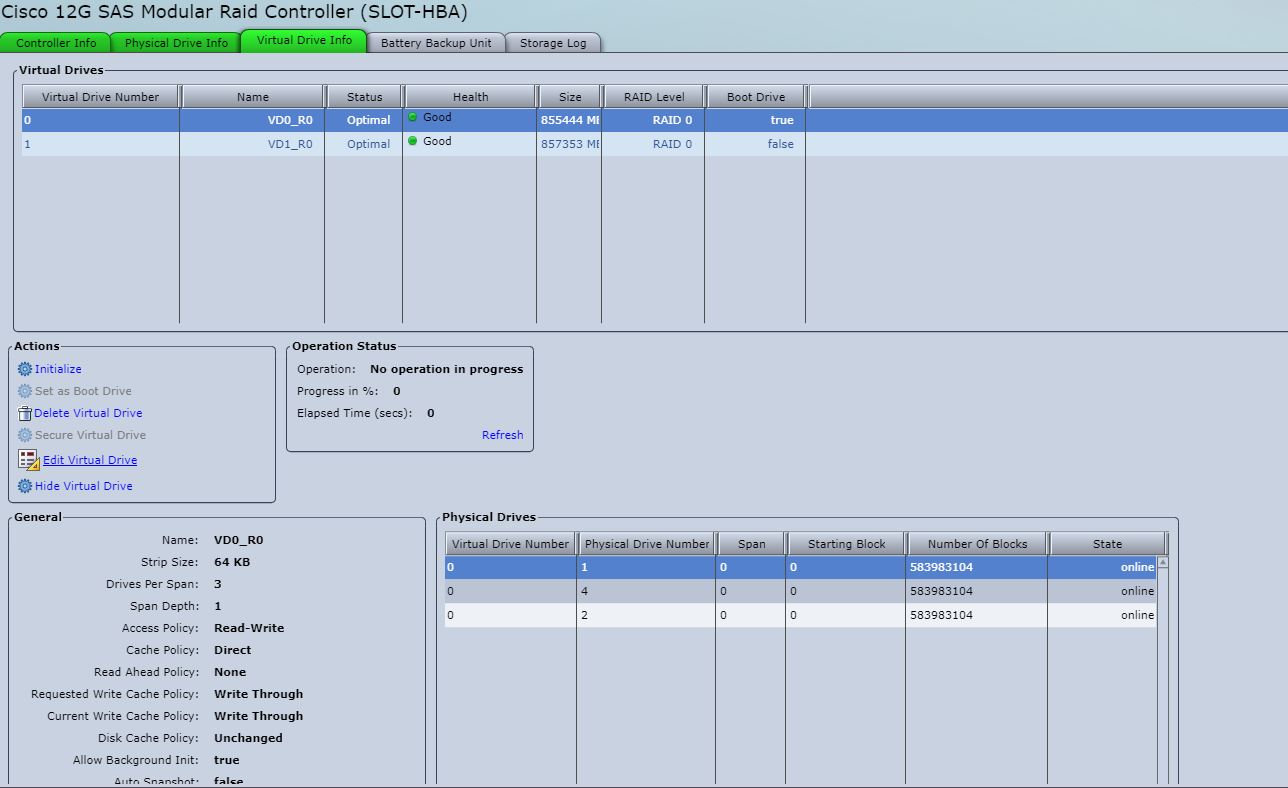 RAID Cisco 12G SAS Modular Raid Controller (SLOTHBA) Cisco Community