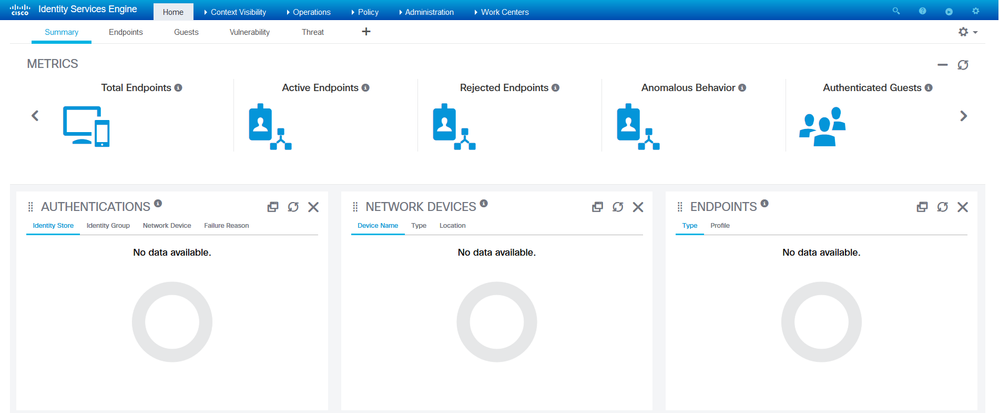 Cisco ISE Blank Statistics.PNG