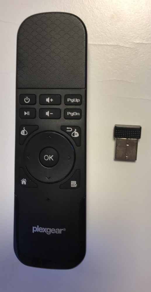 USB media remote, bought of the shelf at a general electric shop
