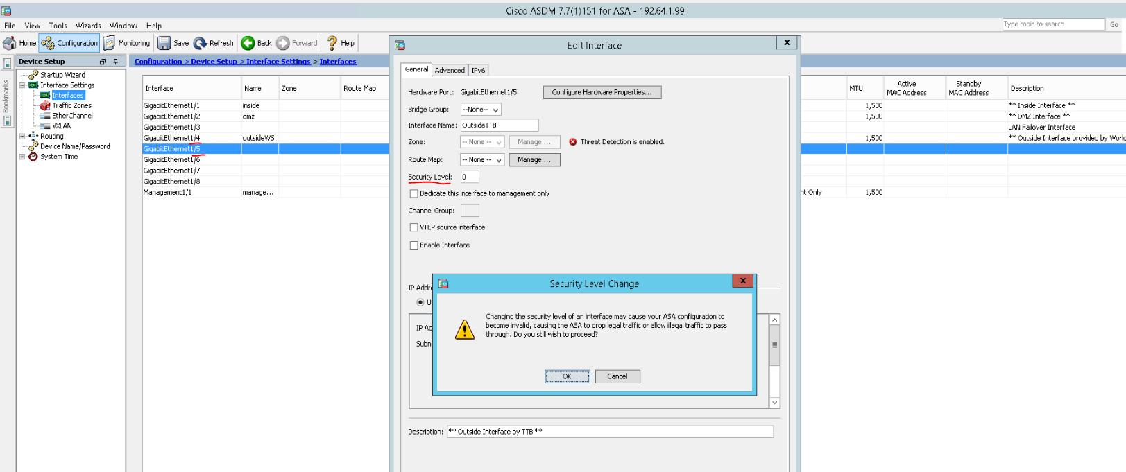 cisco asa multiple ip addresses one interface