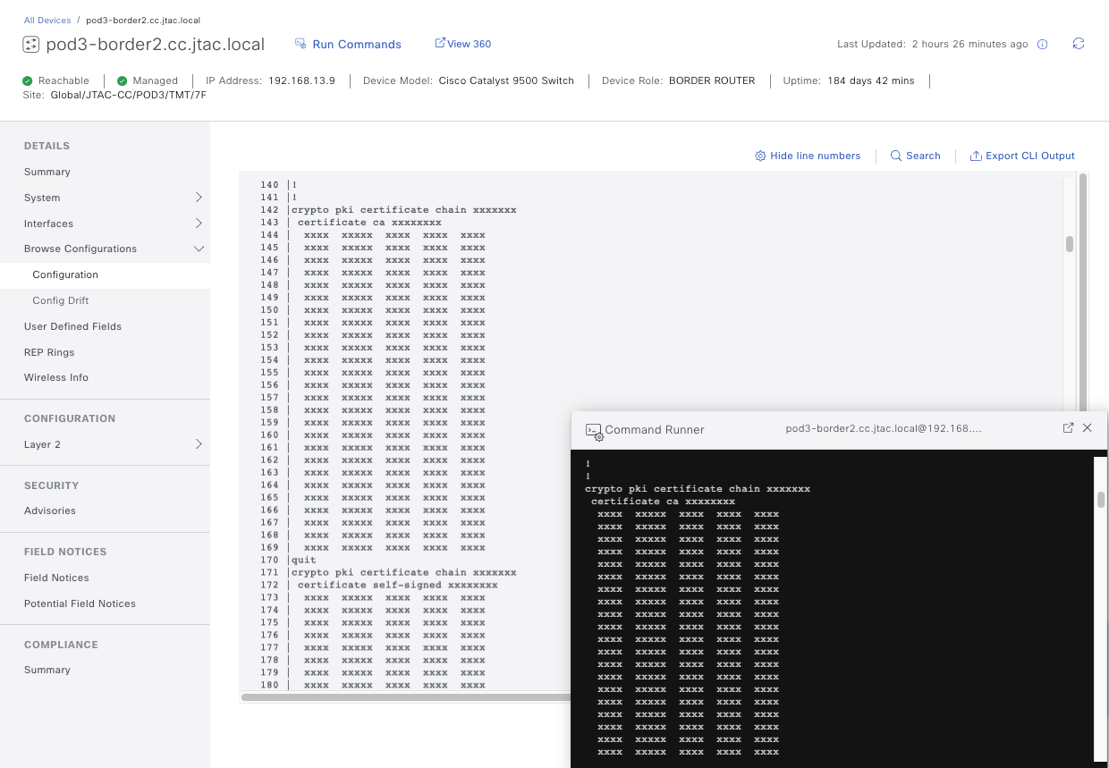 CatC: Configuration Archive API による機器設定の取得 - Cisco Community