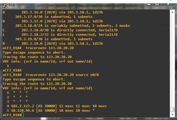 Solved: TRACEROUTE QUESTION - Cisco Community