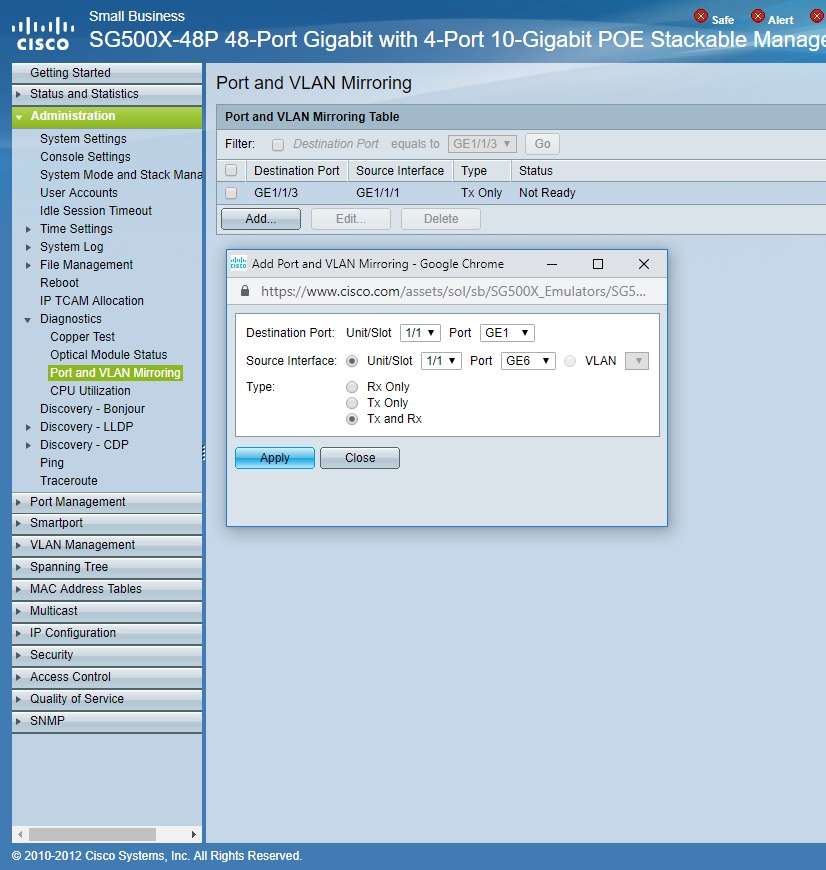 Port Mirroring Cisco Community