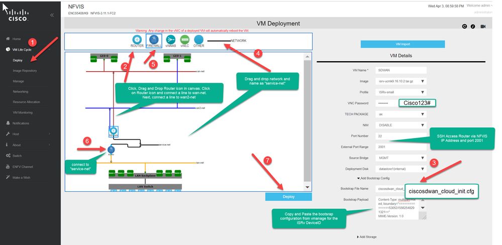 Deploy XE-SDWAN and ASAv Firewall