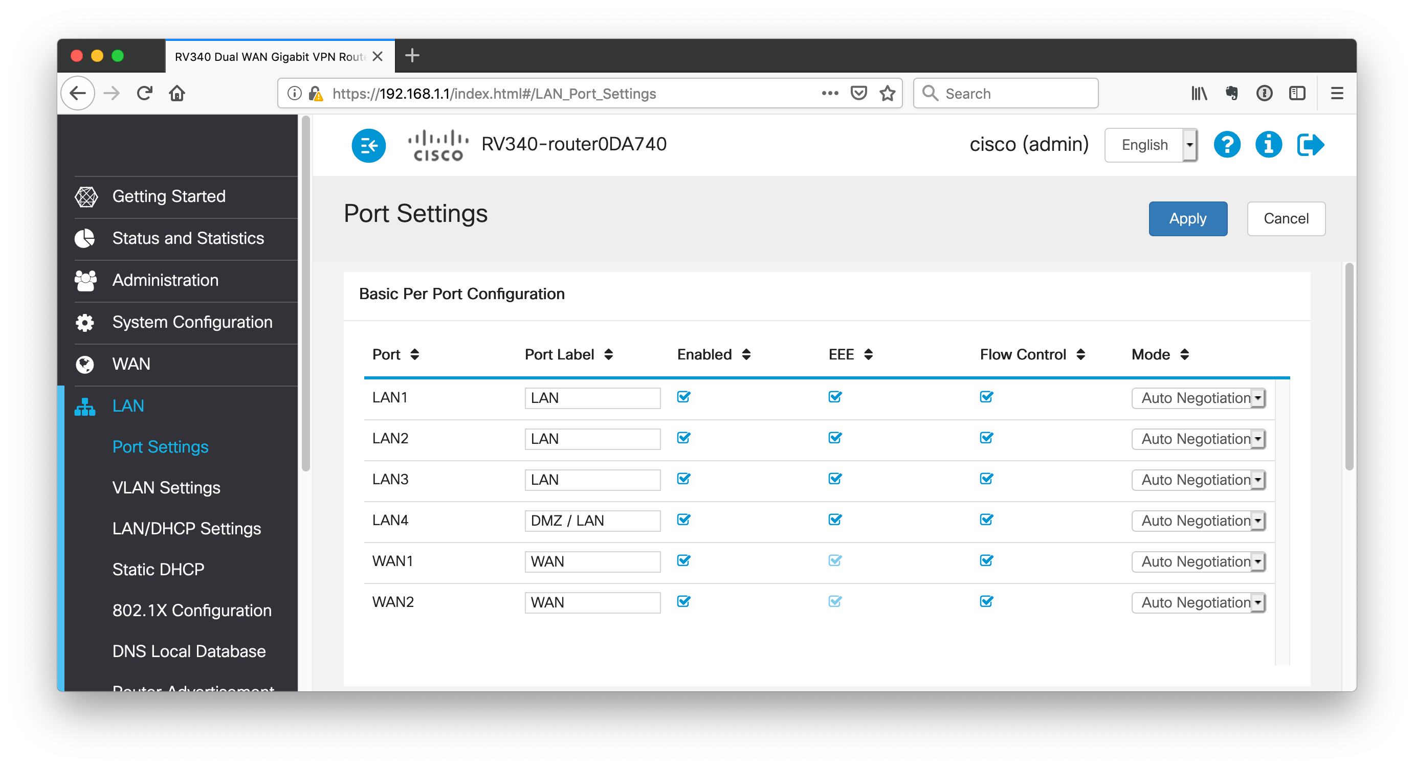 Solved RV340 Gigabit light is out Cisco Community