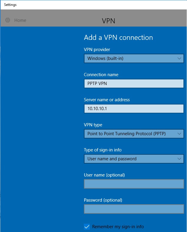 rv320 pptp vpn connect but no access