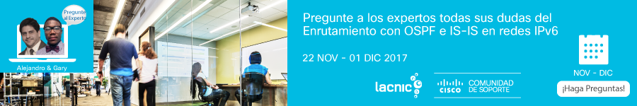 Pregunte al Experto- OSPF e IS-IS con IPv6