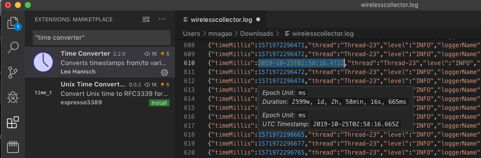 Dnac Unixtime で記載されるログの時刻確認 Cisco Community