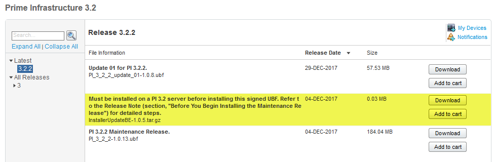 Solved: Cisco Prime Software Update Error from GUI - Cisco Community