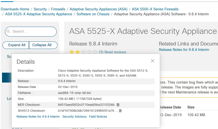 ASA FirewallのDiskに保存されているファイルの整合性を確認する方法