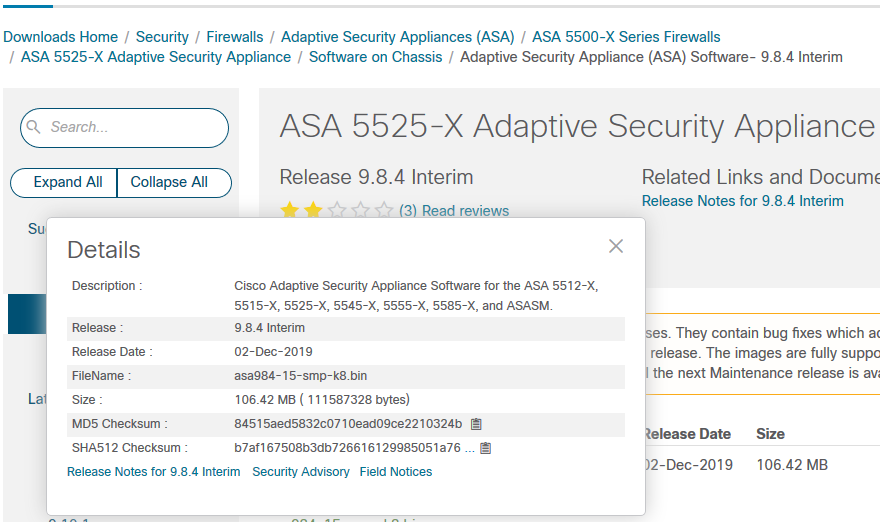 ASA FirewallのDiskに保存されているファイルの整合性を確認する方法 