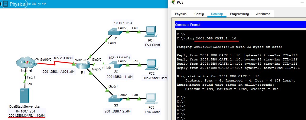 Solved Help I Cant Ping The Server In Packet Tracer Cisco Community 