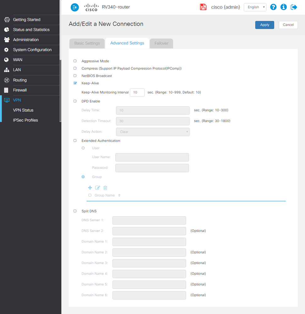 vpn site-to-site (advanced)