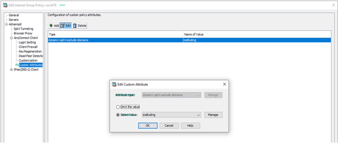 AnyConnect Split Tunneling (Local Lan Access, Split Tunneling, Static ...