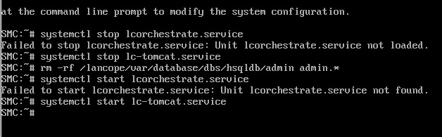 lcorchestrate.service not found