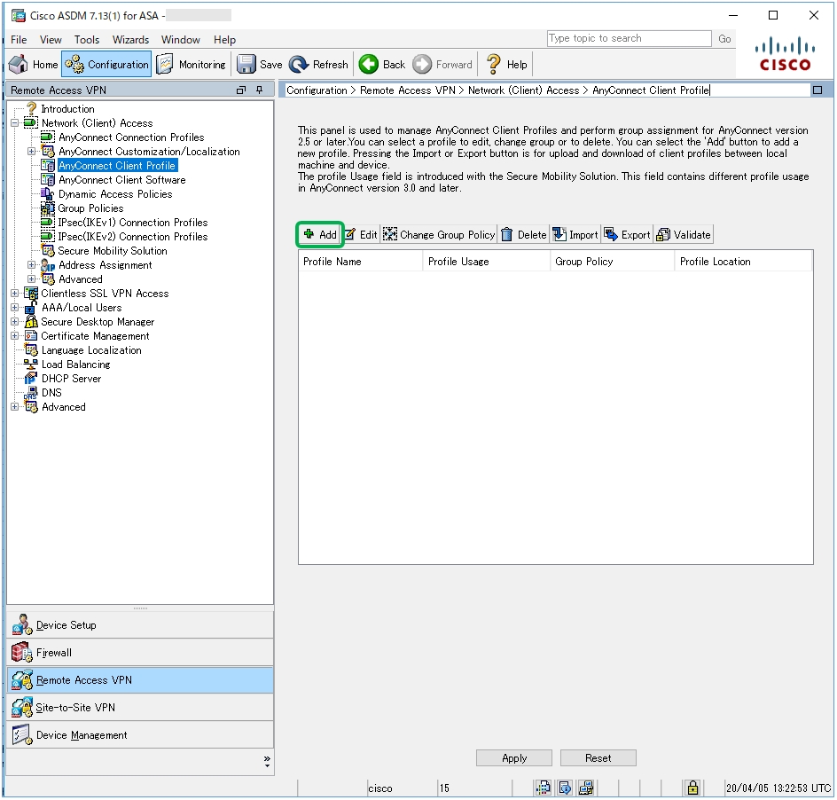 Asa Anyconnect Client Profile バックアップサーバリストの設定と動作確認 Cisco Community