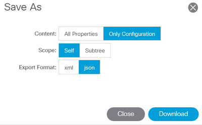 Download only self-configuration