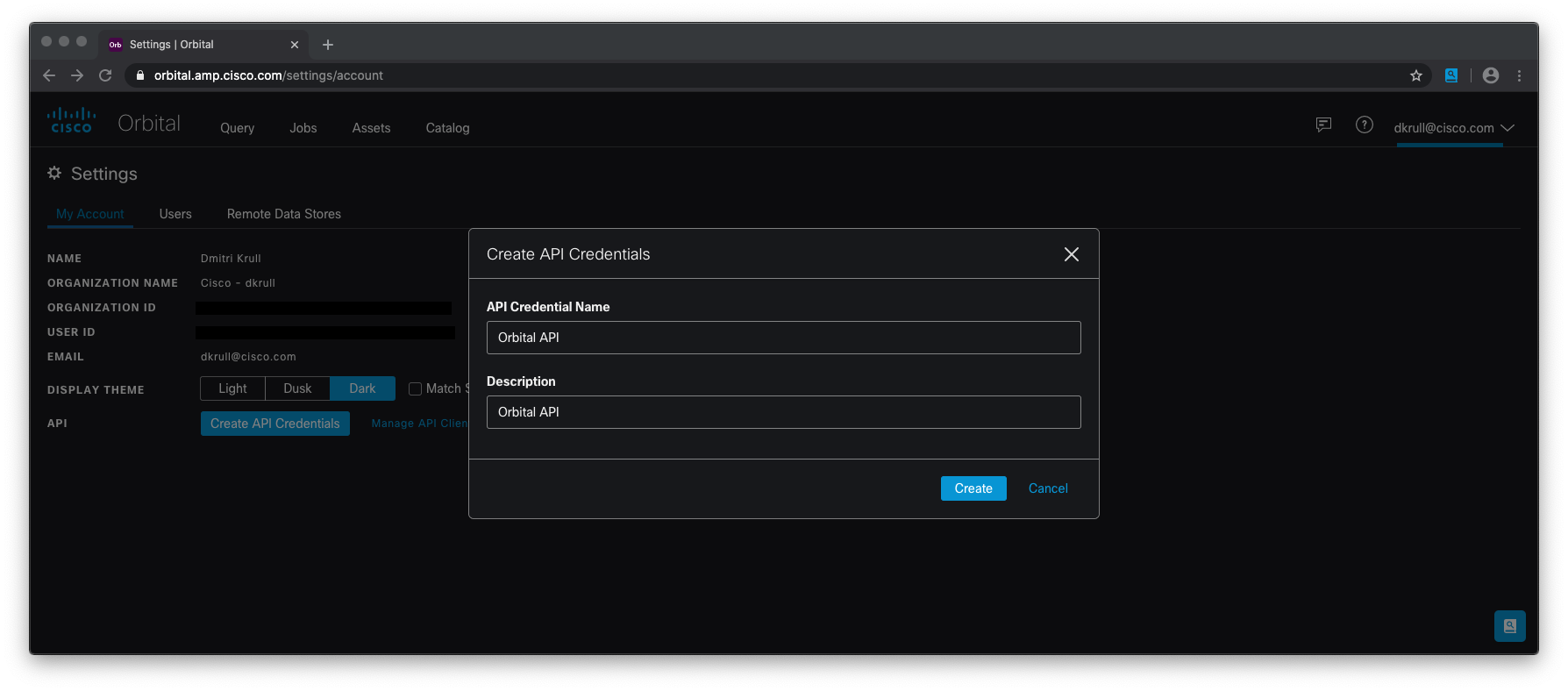 Working with Orbital API Cisco Community