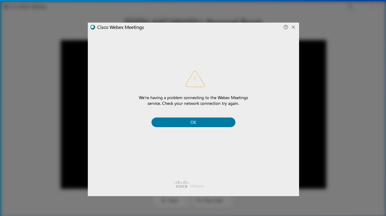 ex meetings connecting problem Cisco Community