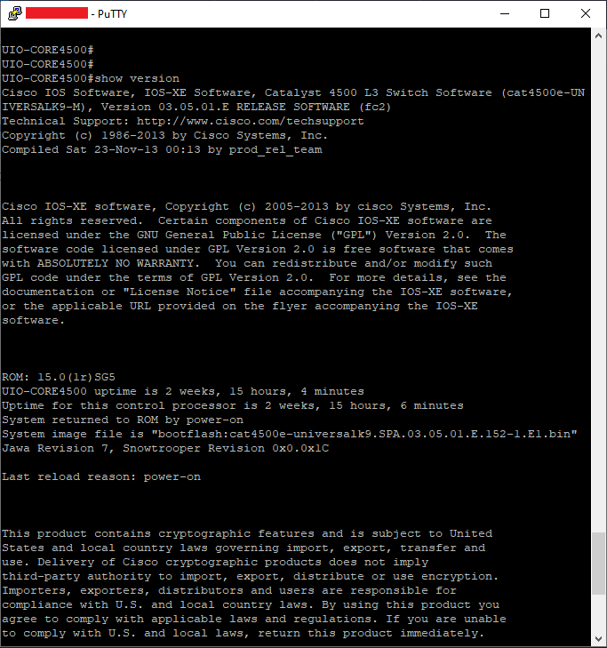 4500 Switch can't do copy runningconfig startupconfig (Device or