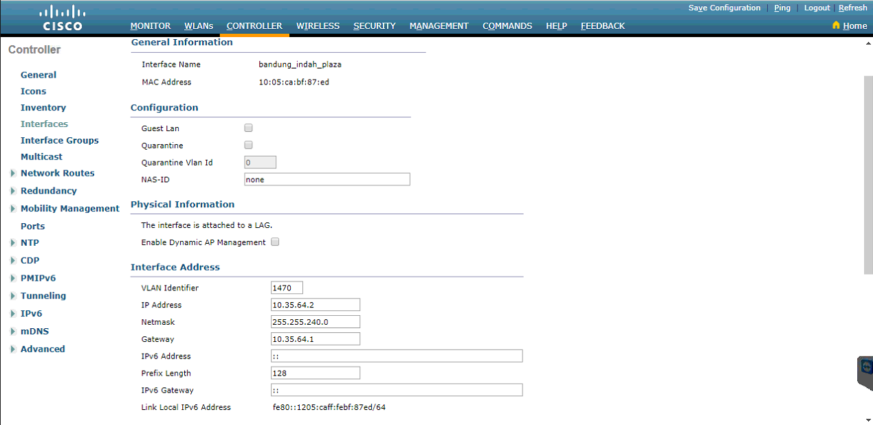 Solved: WLC 5508 version 8.2.151.0 IPv6 - Cisco Community