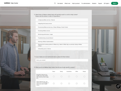 Webex Help Center Admin and Partner Survey.png